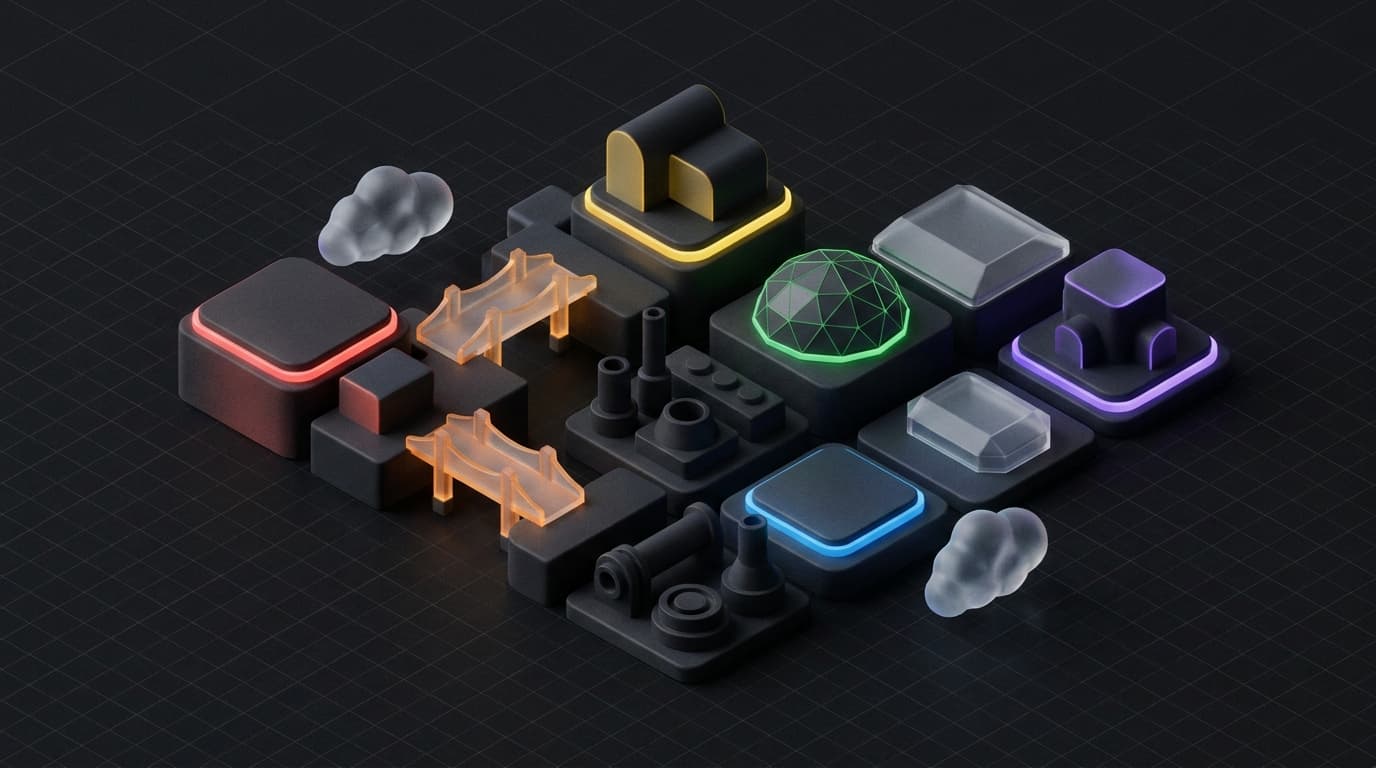 Isometrische illustratie van een Amazon-producttitel die wordt ingekort tot 75 tekens, met een AI-laag die de rest herschrijft