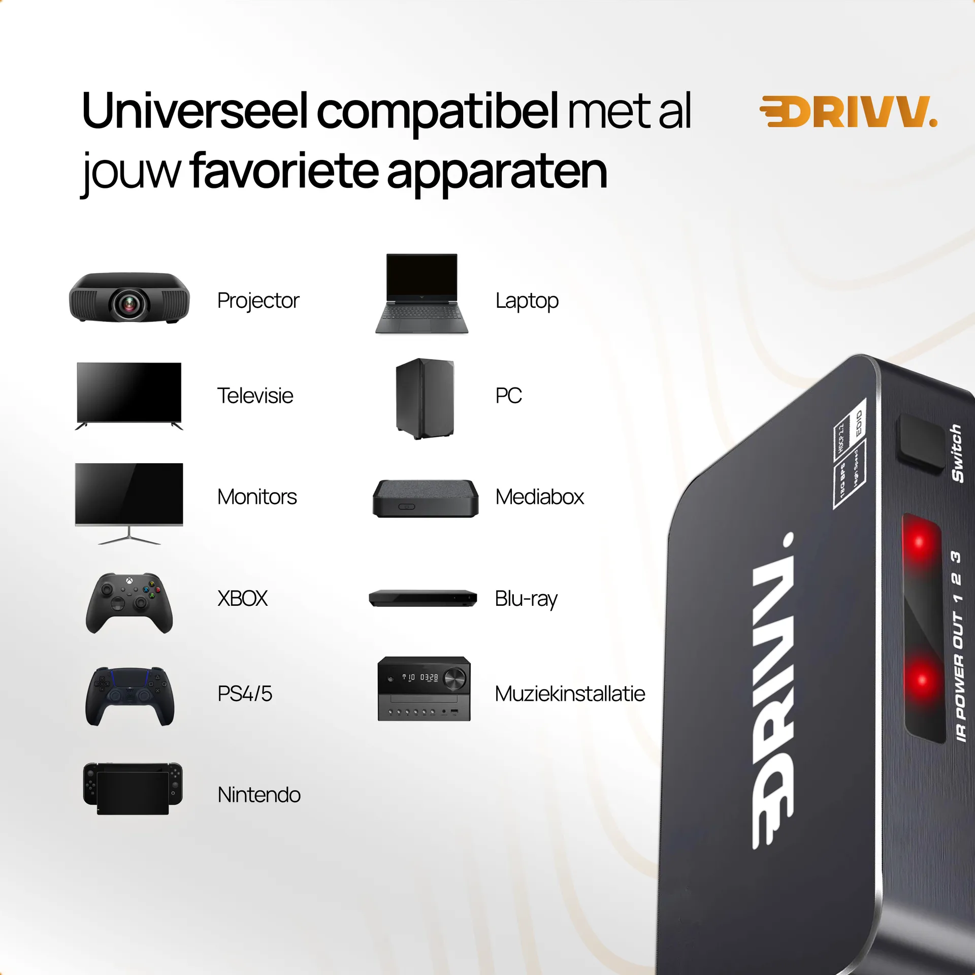 Drivv. project — Universeel compatibel