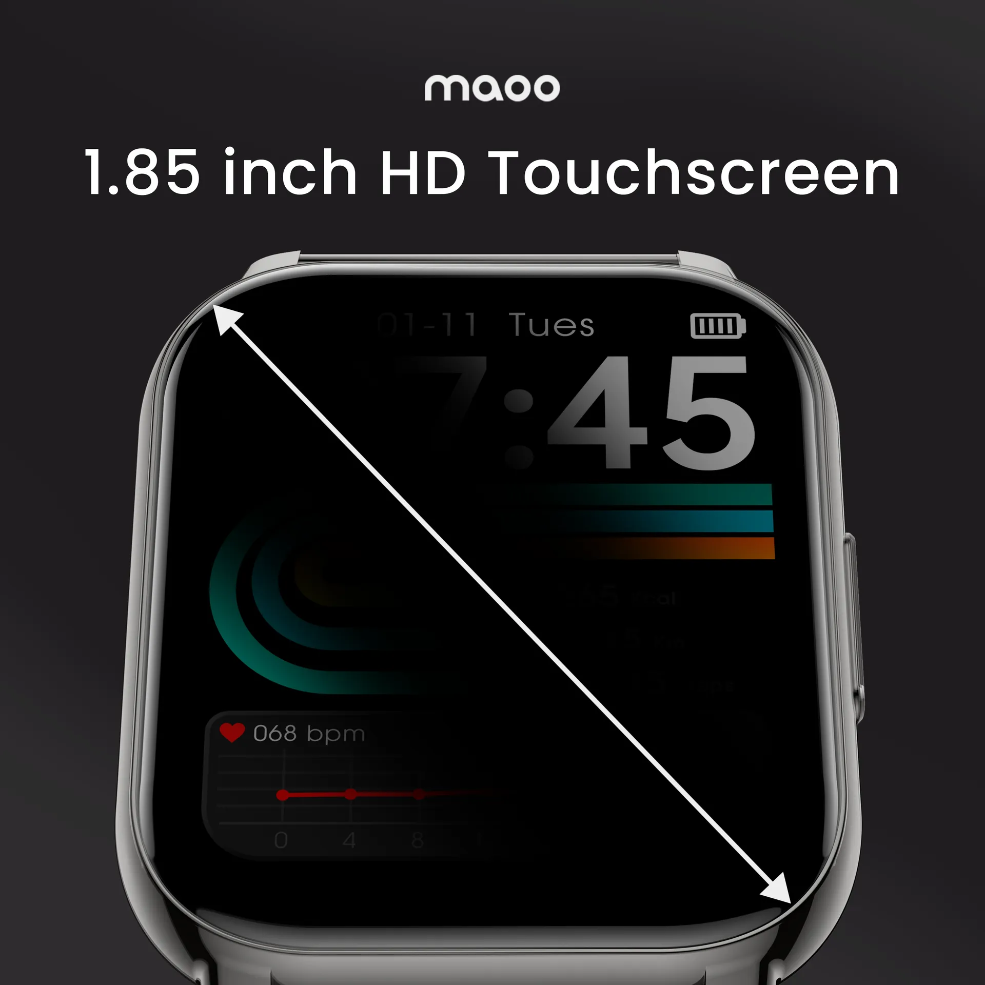Maoo project — .85 Inch HD touchscreen