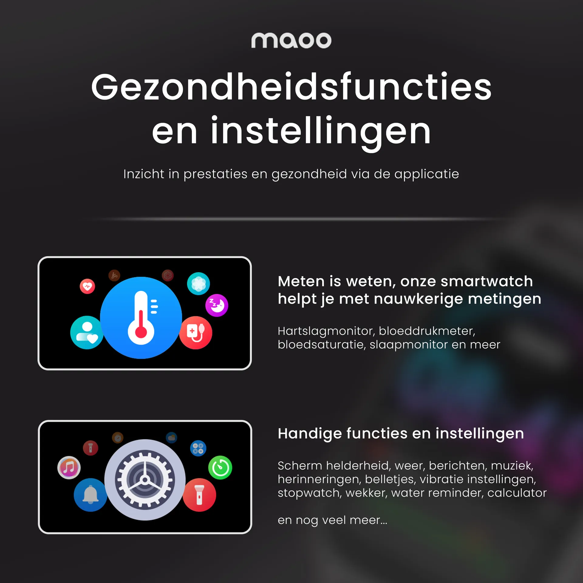 Maoo project — Gezondheidsfuncties en instellingen