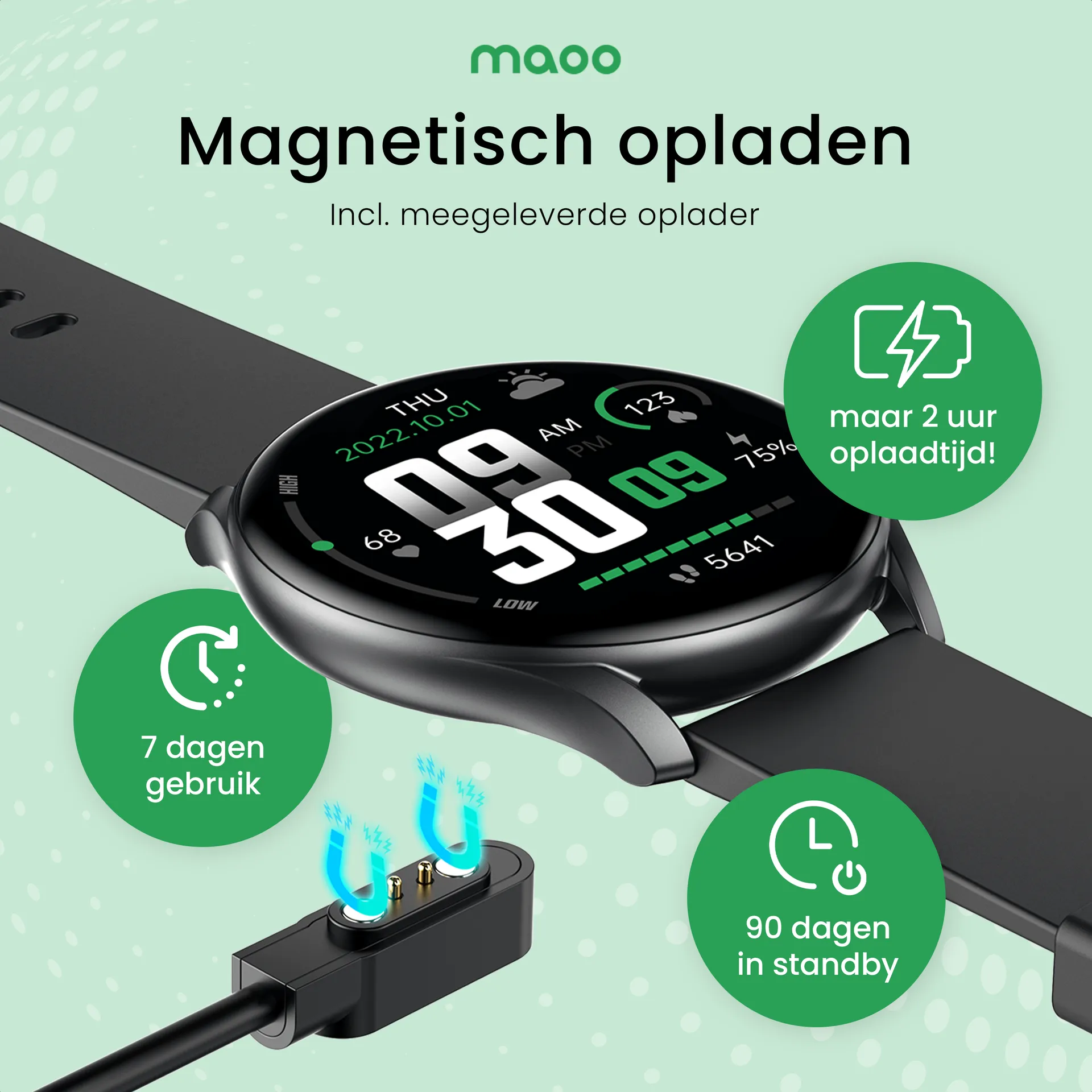Maoo project — Magnetisch opladen, batterijduur en oplaadtijd