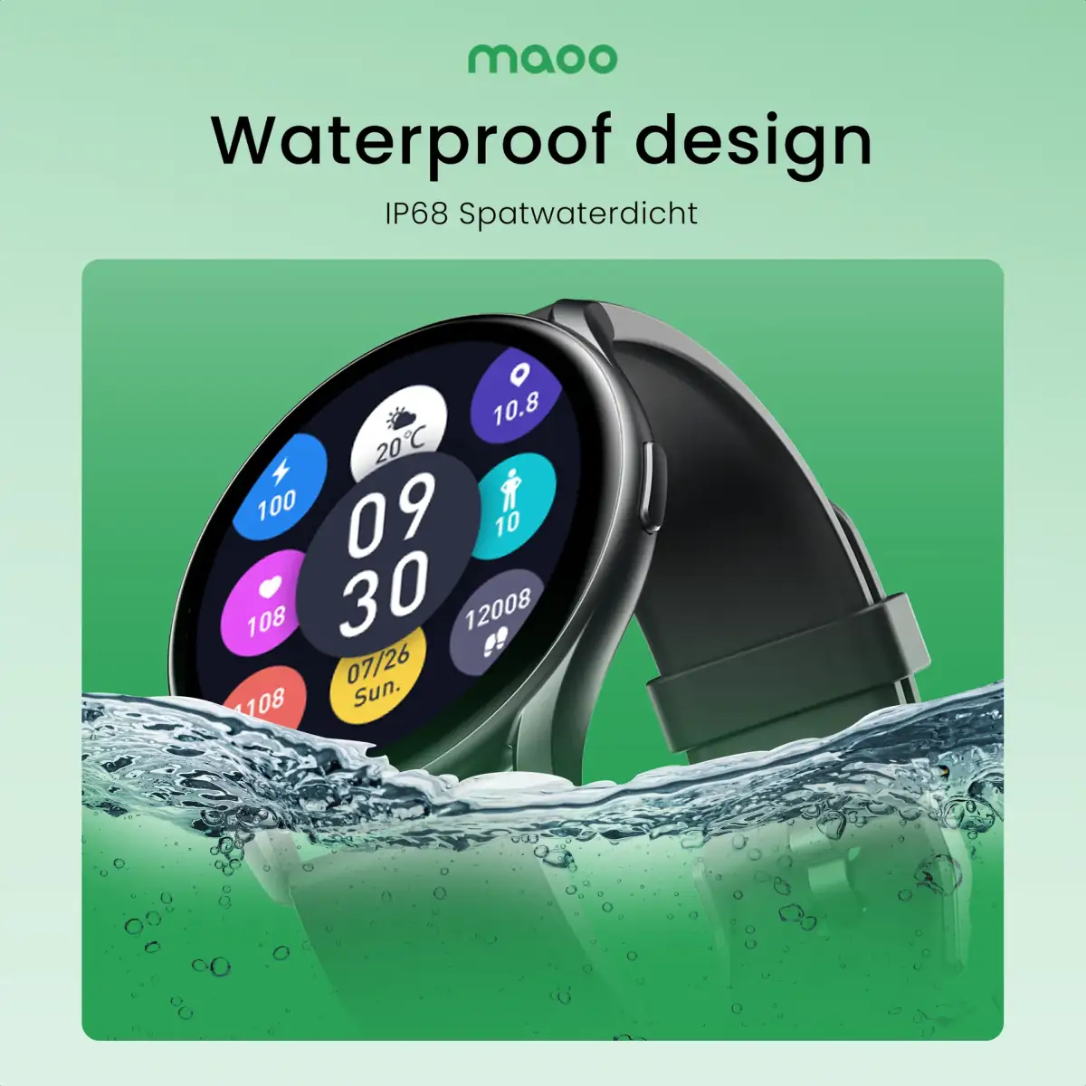 Maoo project — Waterproof IP68 Spatwater Protection