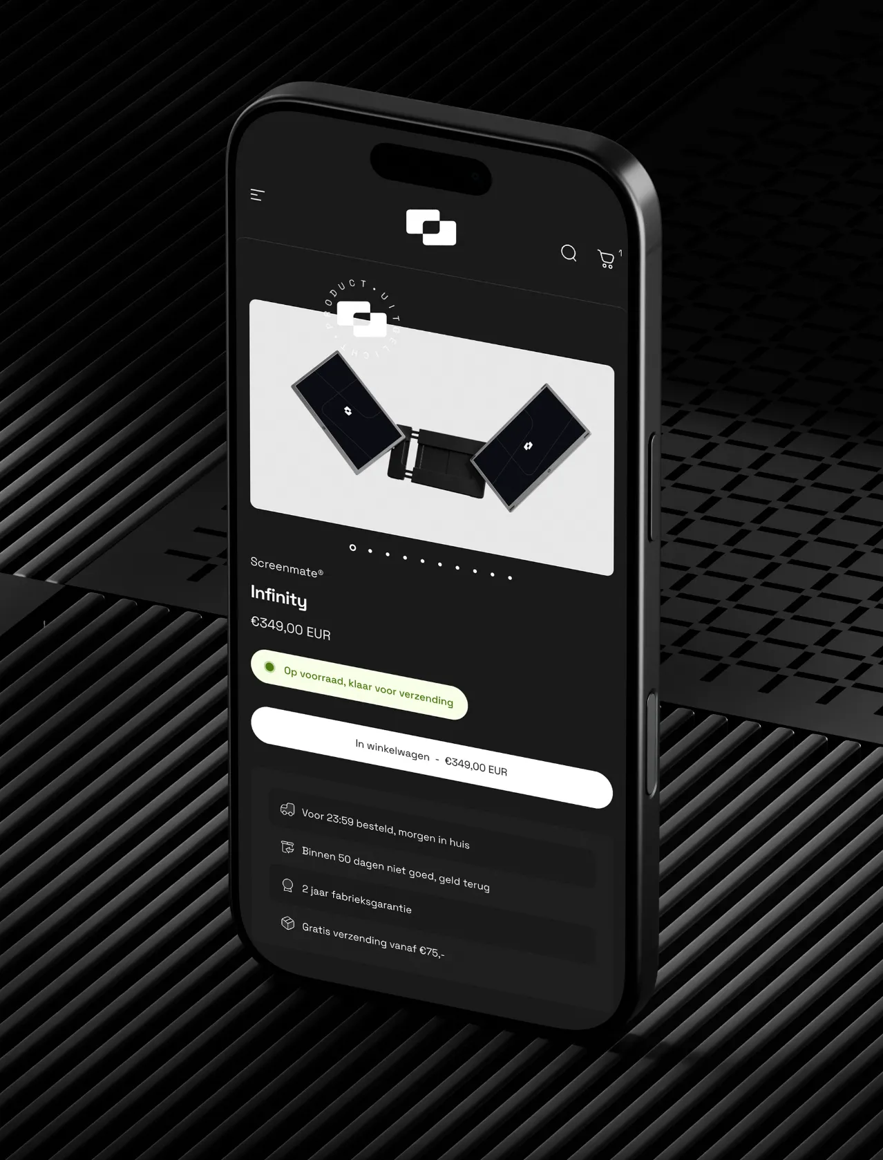 Screenmate project — screenmate webshop mobile